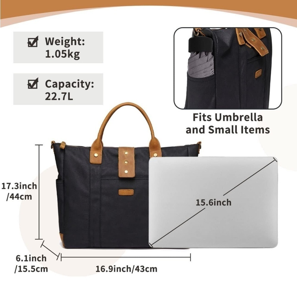 Vaschy High Capacity Laptop Bag - Picture 2 of 14